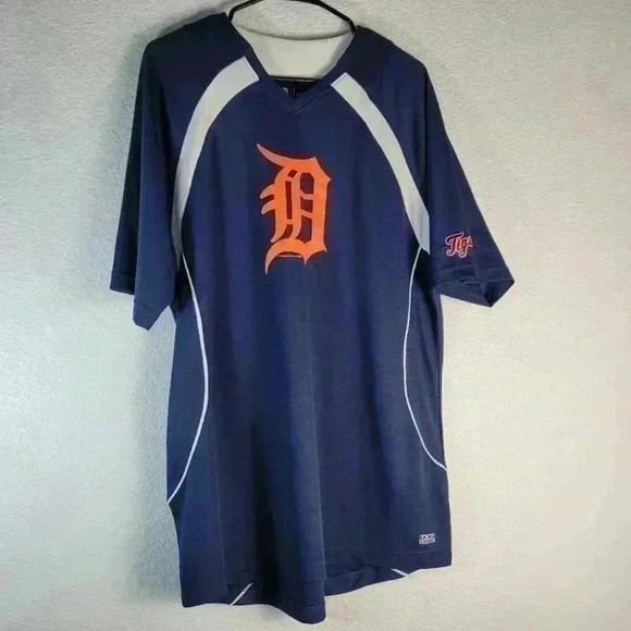 Nike Other - Genuine Merchandise T Shirt Mens Xl Tx3 Cool Detroit Tigers Baseball Blue